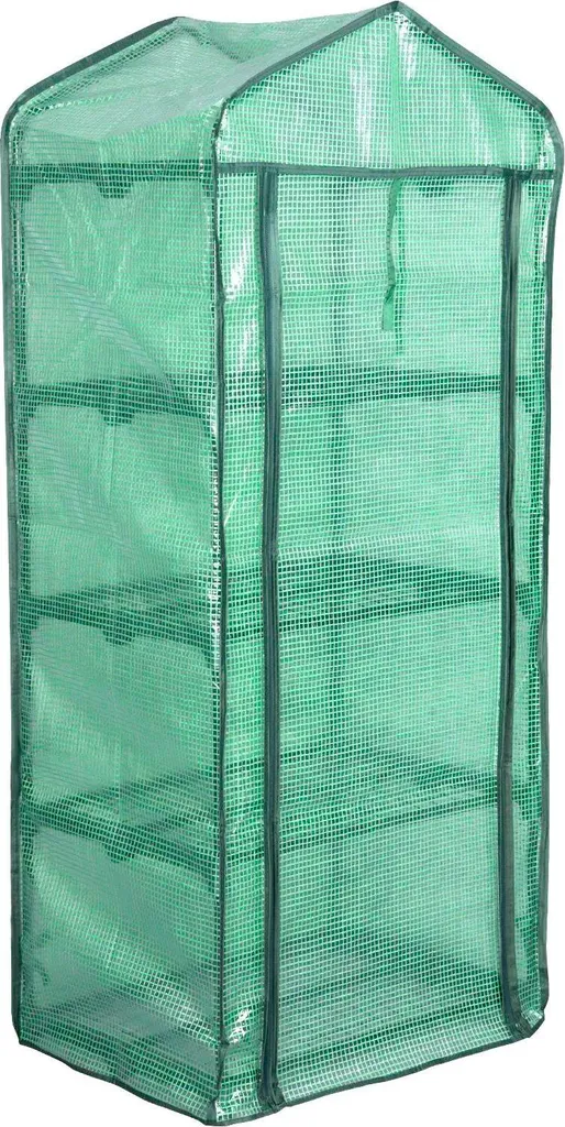 Offerta Serra da Giardino 4 Ripiani | Mini Serra Acciaio e PE 158cm