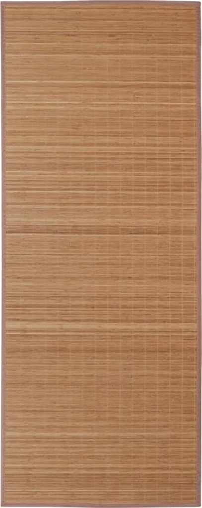 Tapis rectangulaire en bambou brun 150 x 200 cm Image du produit 