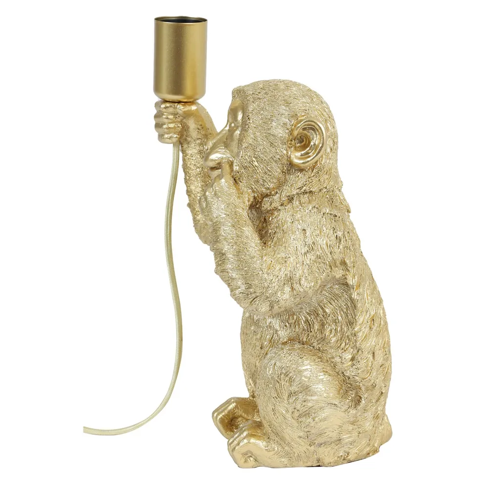 Lampe de table Monkey Or Light & Living 1851685 en plastique E27