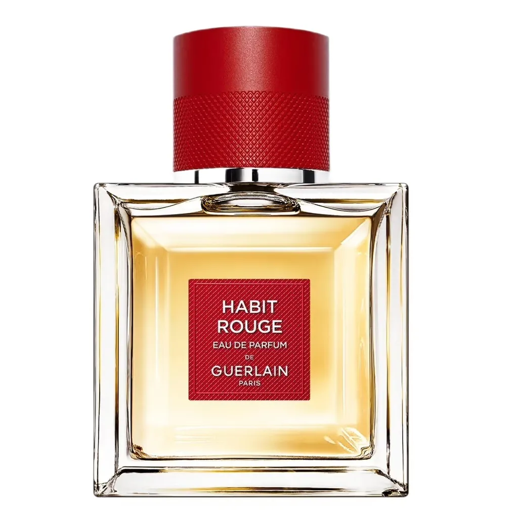 Habit Rouge Eau de Parfum Guerlain 50ml, sillage intense longue tenue