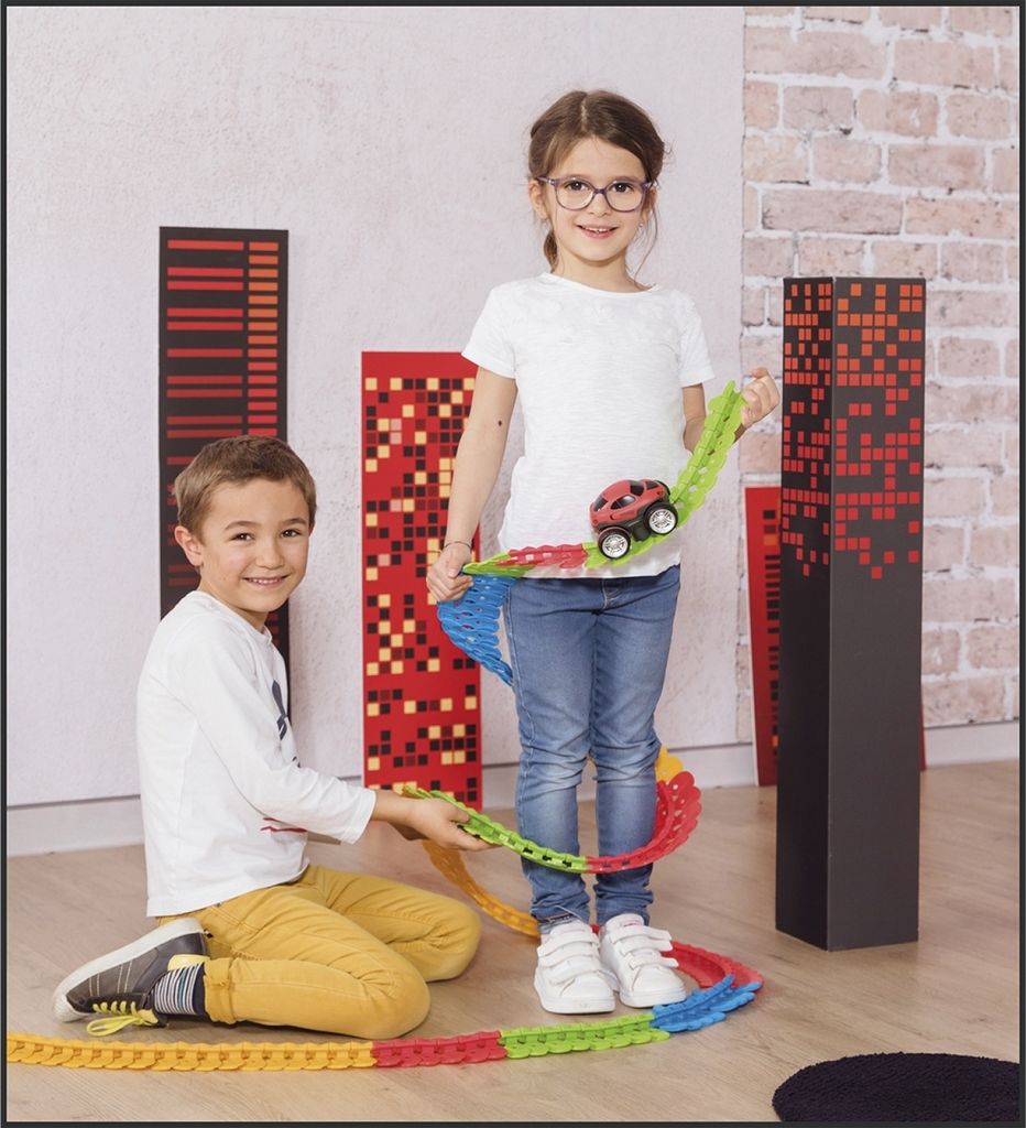 Smoby FleXtreme Starter-Set Autorennbahn - 184 bunte Produktbild 49