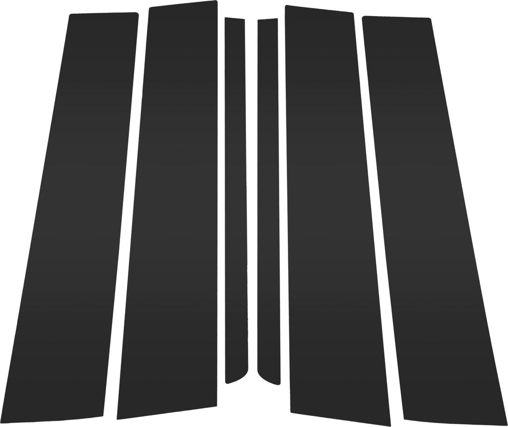 6 Stück Türsäulenfensterleiste für Ford Explorer 2011-2019 Vorne Hinten Links Rechts Anti-Kratz-Aufkleber Säulenpfosten Tür Außenverkleidung...