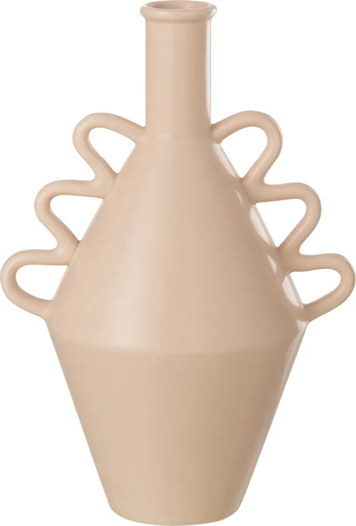Vase Rose J-Line Wellig Large : Décoration de Table pour Salon Moderne