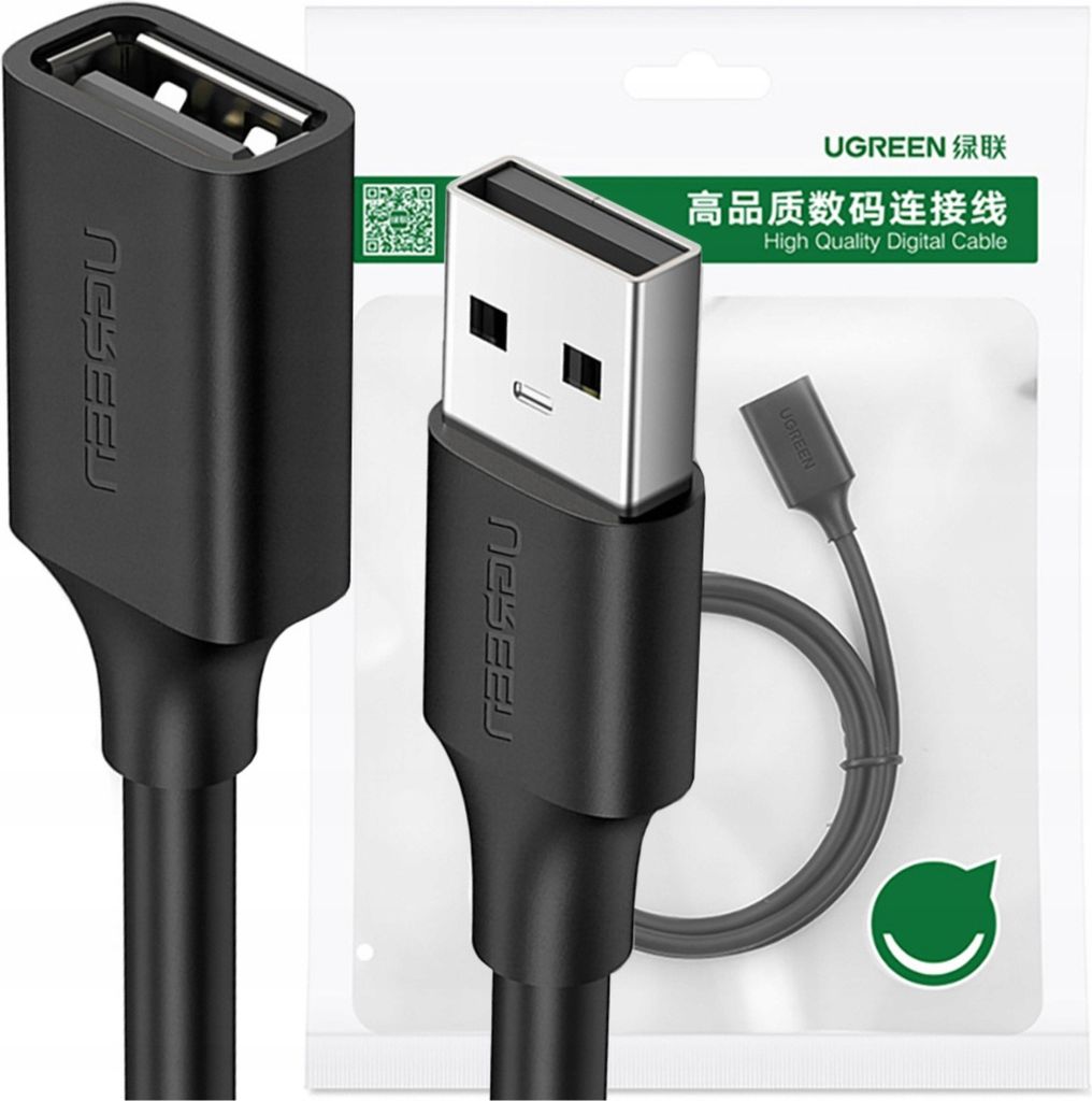 Ugreen Verlängerungsadapter Usb 2.0 0.5M Schwarz