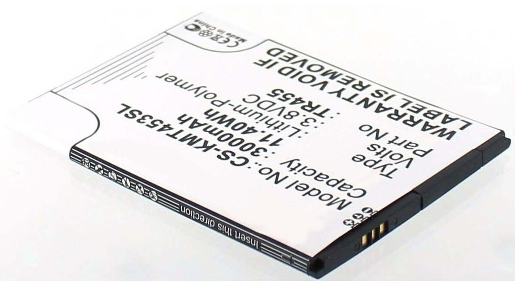Akku für Kazam Trooper 455 Li-Pol 3,8 Volt 3000 mAh Produktbild 