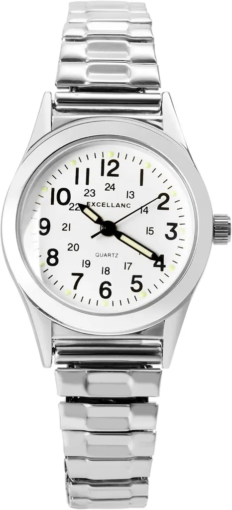 Orologio Donna Elegante Acciaio Inox - Dettagli Curati e Lancette Luce