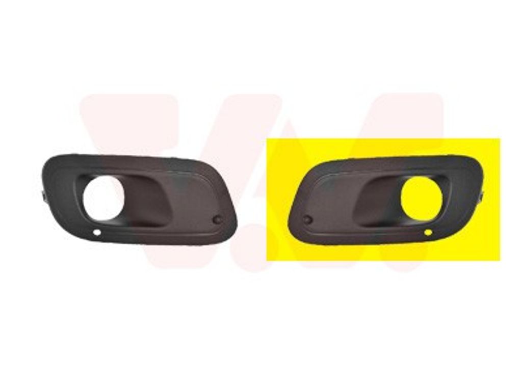 VAN WEZEL Lüftungsgitter Grill Stoßfänger für FIAT Panda Schrägheck (312, 319) mit Loch/Löchern für Nebellampen