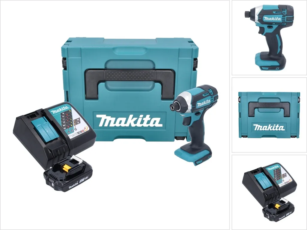Visseuse à chocs sans fil Makita 18V DTD152 avec chargeur et coffret