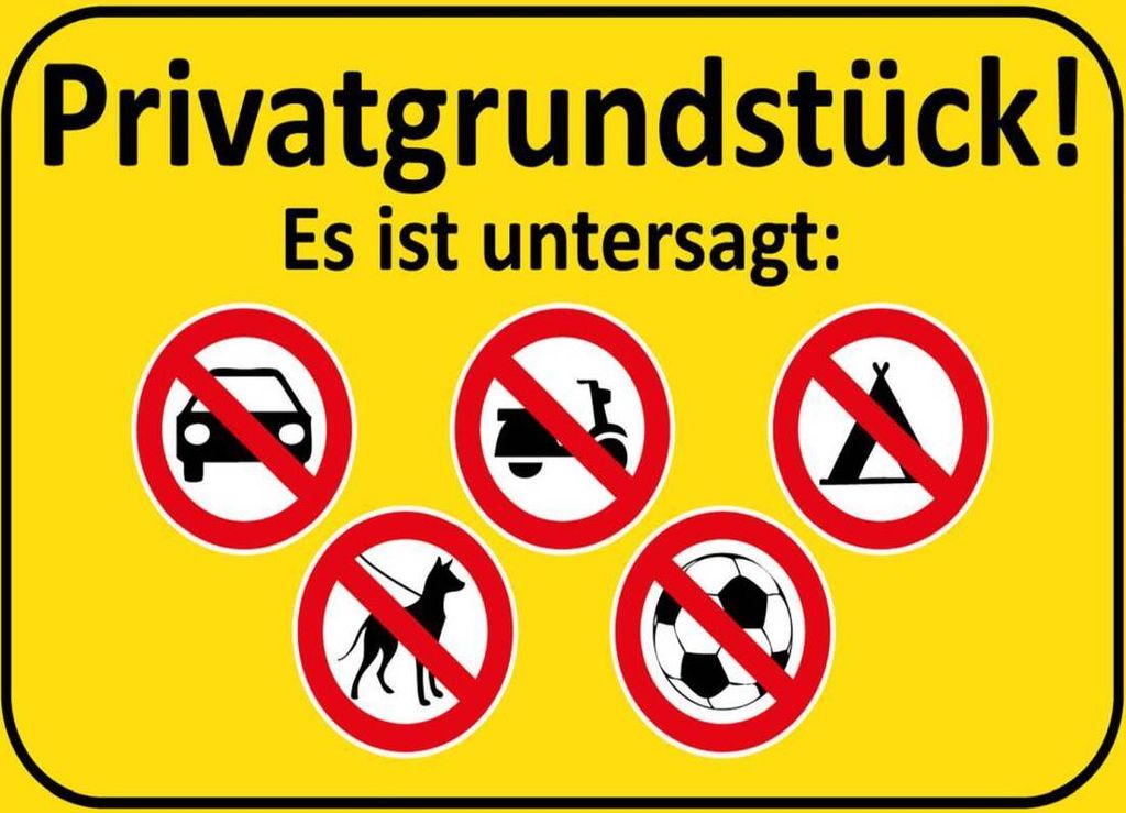 vianmo Holzschild 30x40 cm Privatgrundstück Es ist untersagt