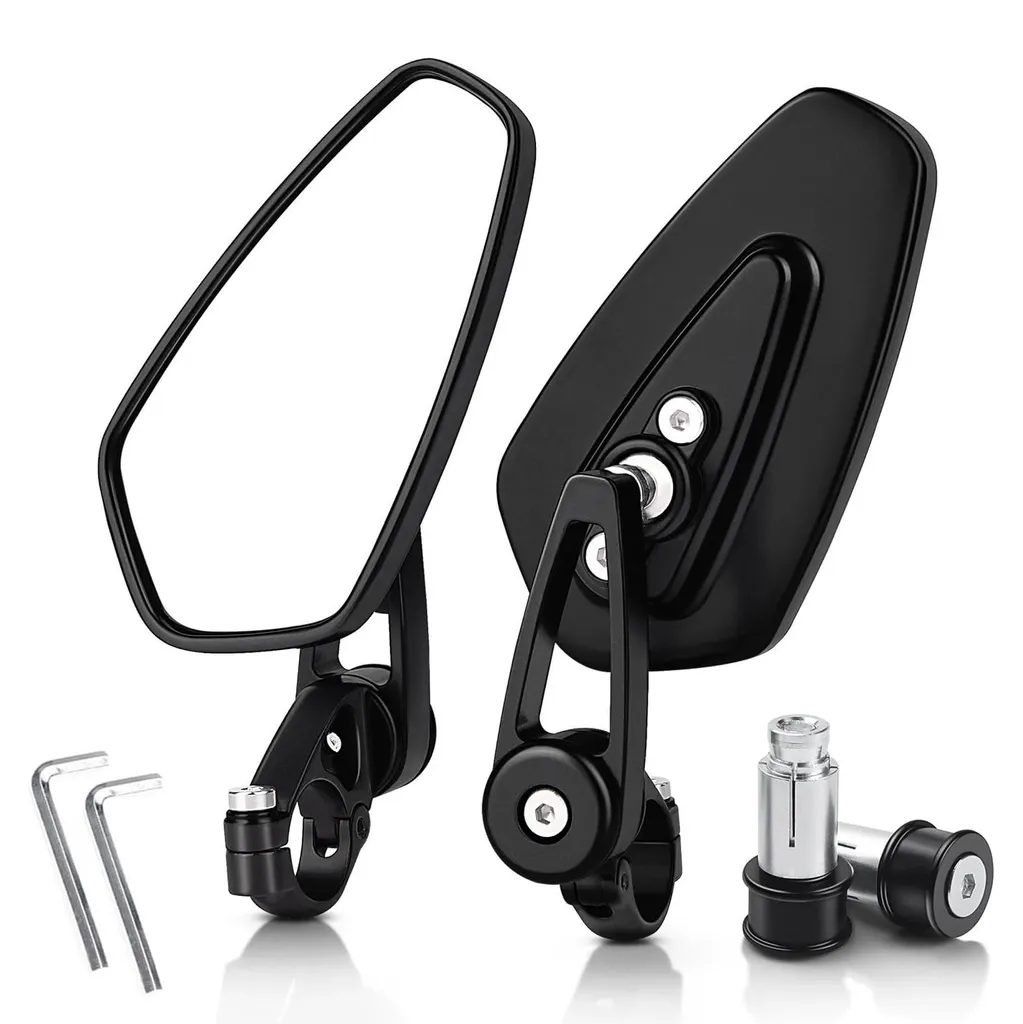 Rétroviseur Moto pour Guidon 22mm Idéal Roadster MT07 Z900 et Scooter