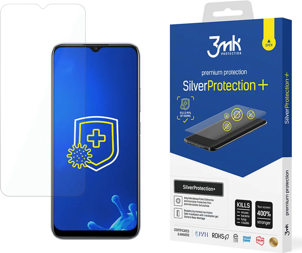 Realme C12 3Mk Silver Protection+: Pellicola Anti-Impatto 400% Sicura