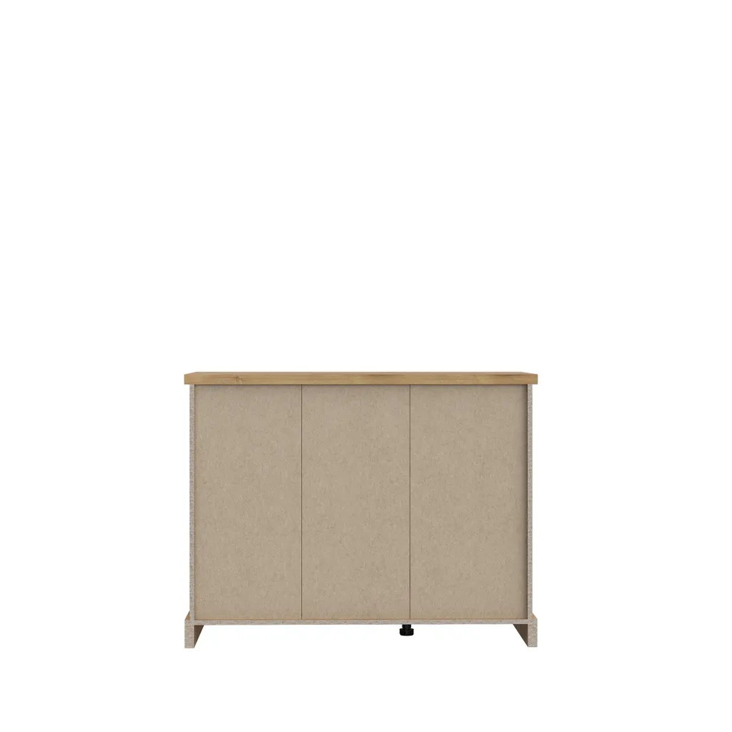 Commode Kaszimiro marron et noir - Buffet 113,5x88,2x52cm de qualité - 5