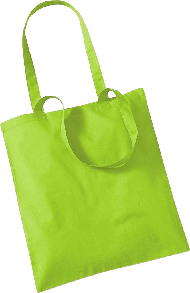 Westford Mill Promo Einkaufstasche, 10 Liter (2 Stück/Packung) BC4510 (Einheitsgröße) (Limonengrün)