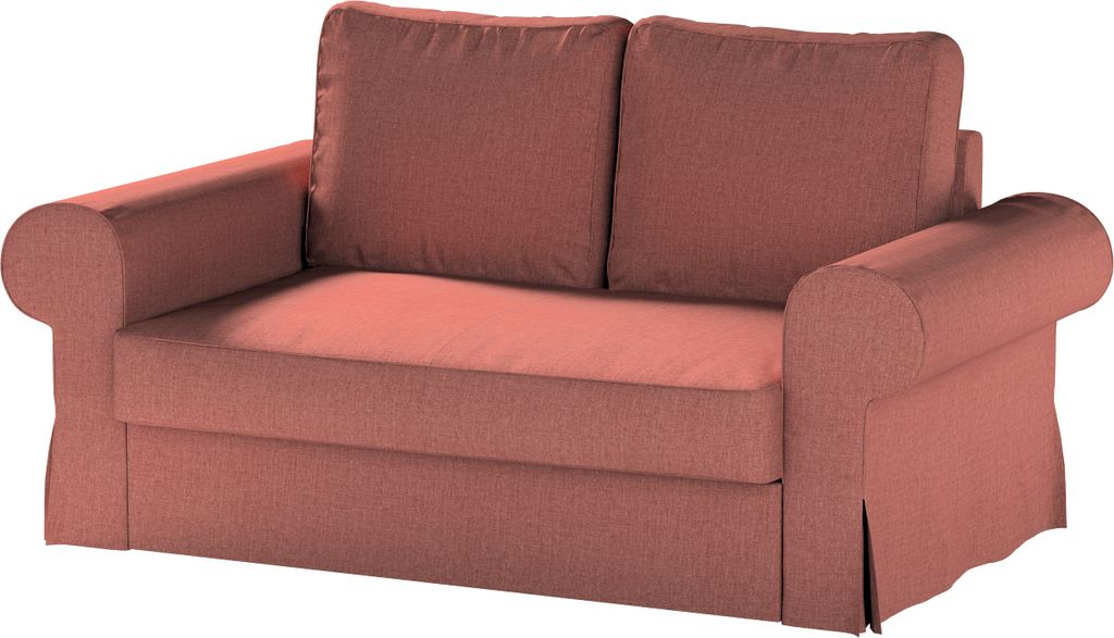 Dekoria Bezug für Backabro 2-Sitzer Sofa ausklappbar, cognac braun, Bezug für Backabro 2-Sitzer Sofa