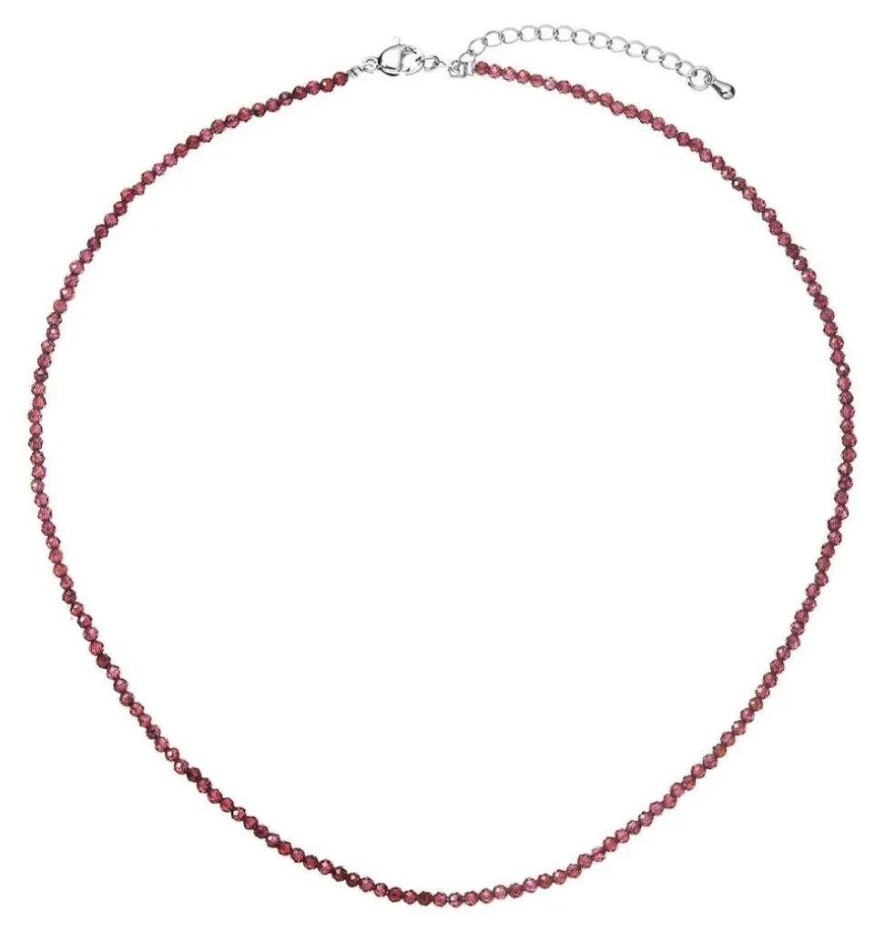 Collier en pierres naturelles de grenat véritable 42012.3 pour femme