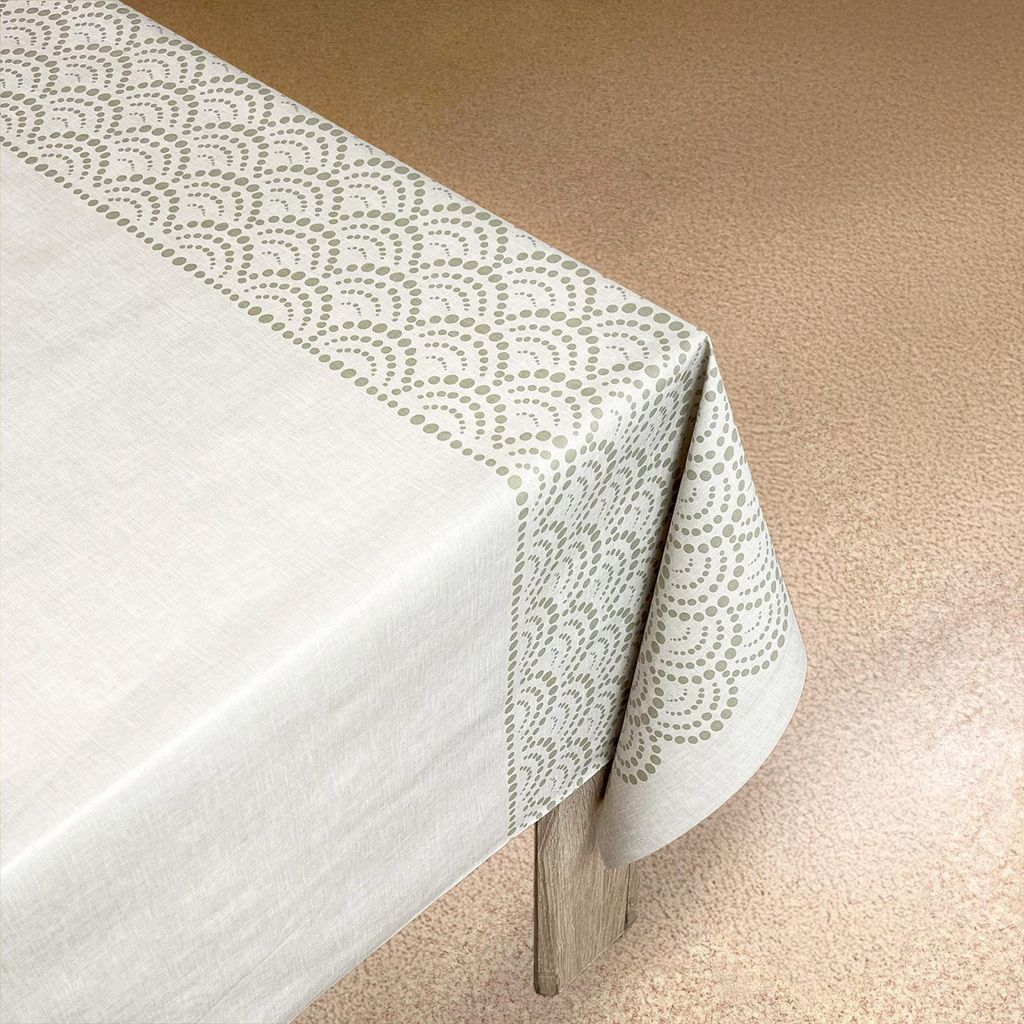 Wachstuchtischdecke 140x100 cm - Elegant - Wachstischdecke mit wasserabweisender und lebensmittelecht PVC-Beschichtung - Outdoor-Tischdecken für G...