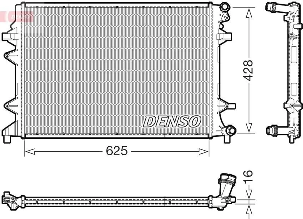 Radiateur DENSO DRM32054 : Solution contre la surchauffe VW Golf 6