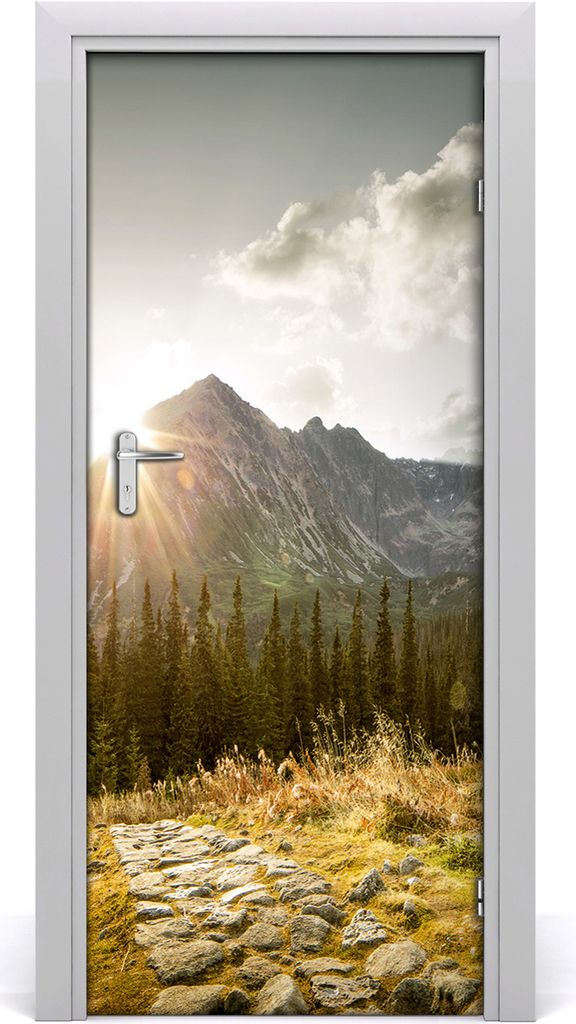 Tulup Türaufkleber 85x205 cm Dekorative Aufkleber Selbstklebend Wasserdichte Tapete Abnehmbar Schlafzimmer Wohnzimmer Wohnkultur - Sunset Tatra