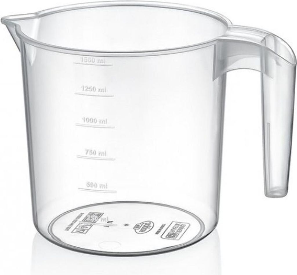 Runder Messbecher Messbehälter 1000 ml Transparent