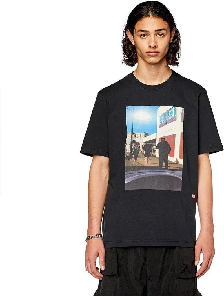 Diesel Just L9 Kurzarm-t-shirt Schwarz L Herren Schwarz L