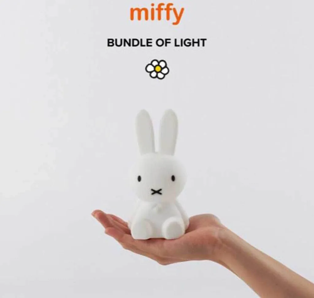 Veilleuse Miffy Mr Maria anti-peur du noir avec minuterie LED silicone