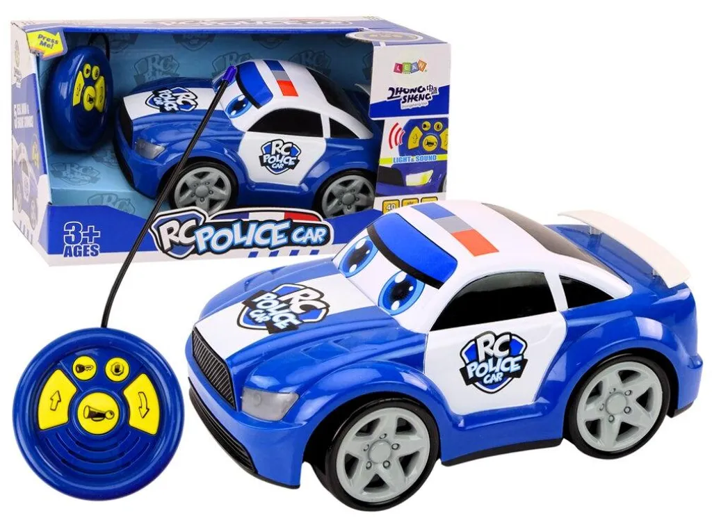 Voiture de Police Télécommandée Incassable avec Pilotage Facile Enfant