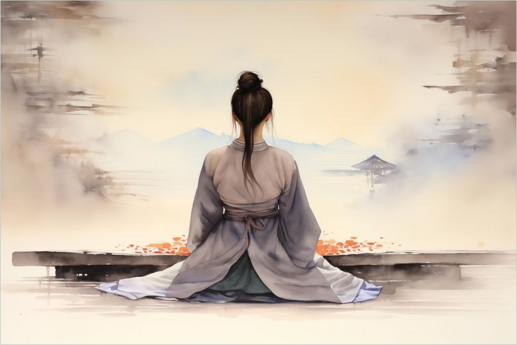 Wallario Poster - Morgenstille, Kunstdruck Größe: 61 x 91,50 cm