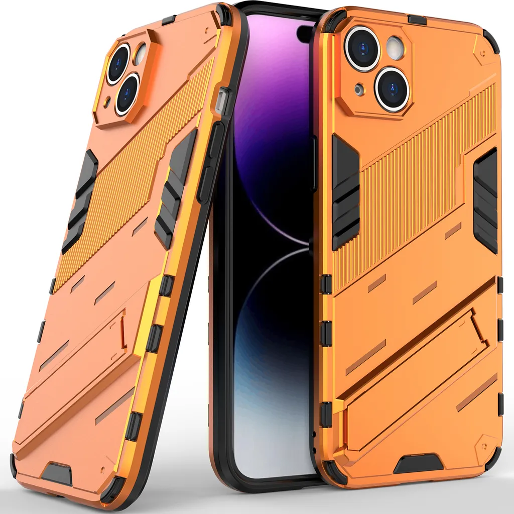 Custodia per iPhone 14 Plus Bianca Antiurto con Supporto Stand