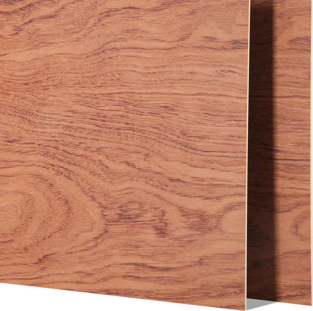 6 Stück Bubinga Brasilianisches Rosenholz Sperrholz 12" x 12" Unfertiges Holz für Handwerksarbeiten Lasergravur