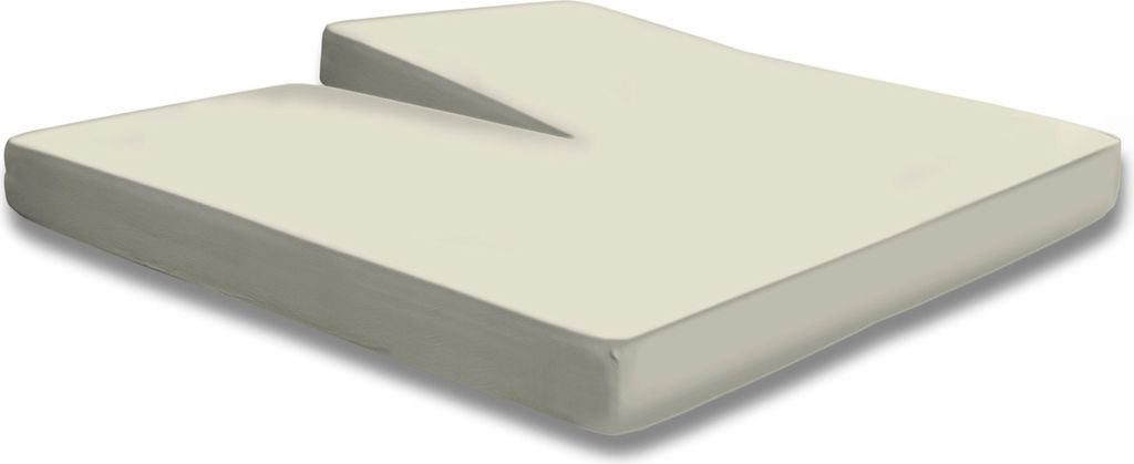 Split Topper Spannbettlaken natur 180x200 - 200x200 cm Produktbild 