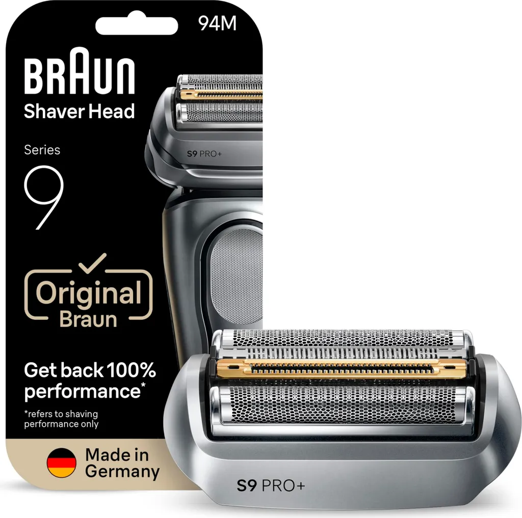 Tête de Rasoir Braun 94M pour Series 9 - Entretien Barbe et Peau Sensible