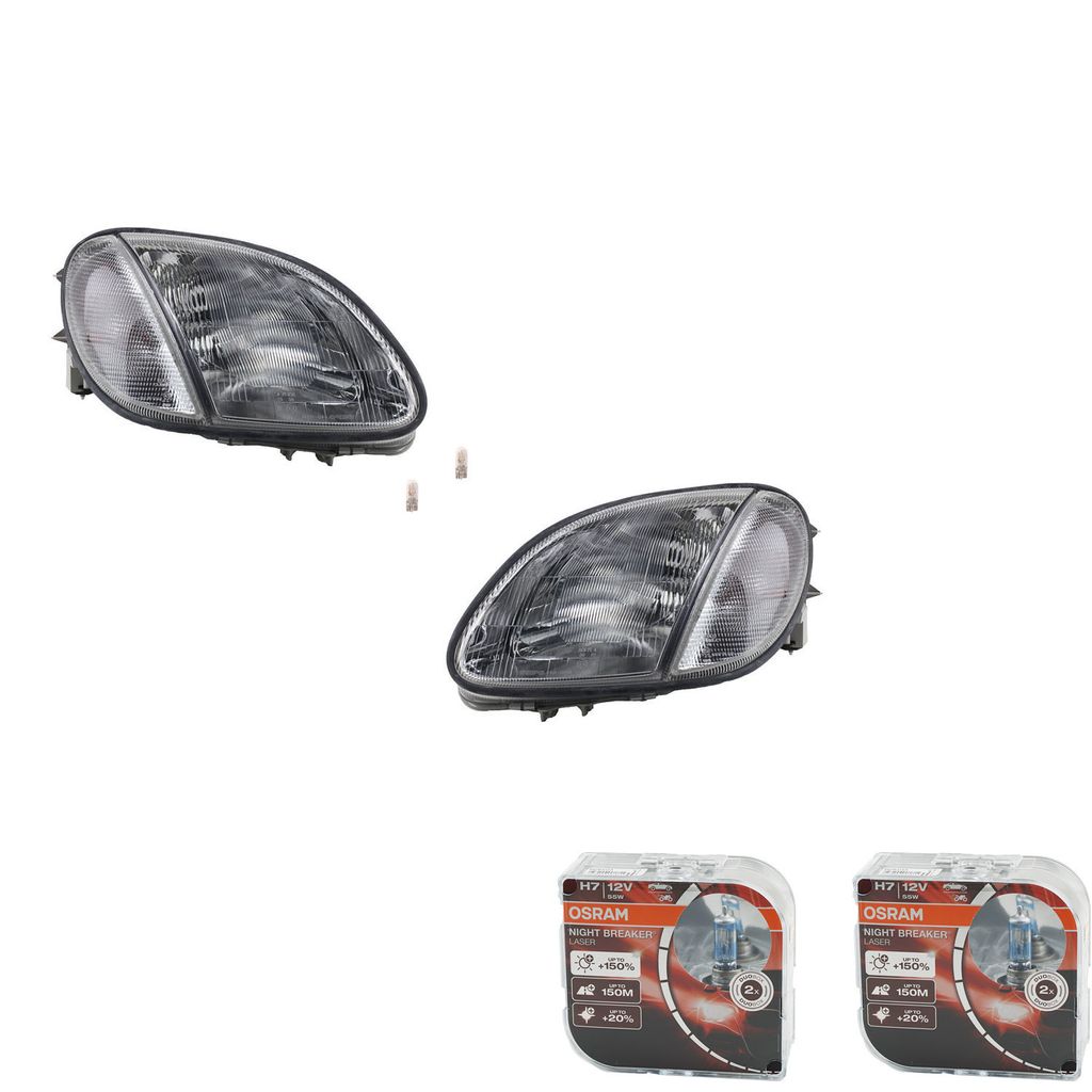 Johns, Scheinwerfer Osram Night Breaker Laser passend für Mercedes R170 mit Blinkern L R 1708202361 1708202461