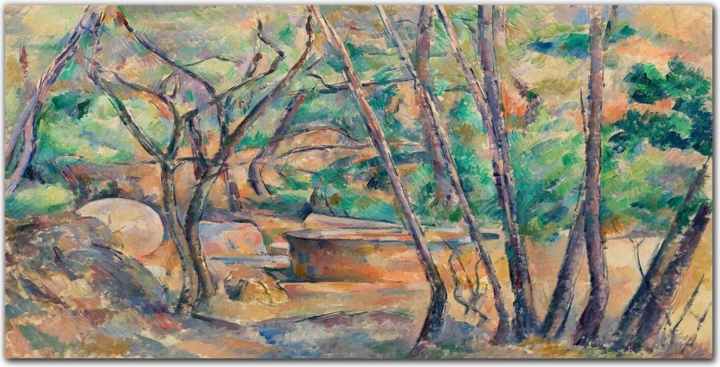 Coloray - Bild aus Glas - Glasbilder - 100 x 50 cm - Gehärtetes Glas Glasblock mit Bild Wohnzimmer Küche Dekoration Wanddekoration - Natur Baum