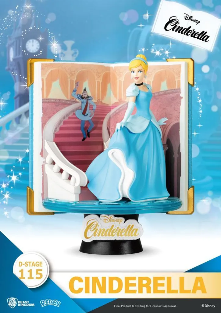 Cadeau Idéal : Diorama Popelka 13 cm pour Passionnés de Contes et Livres