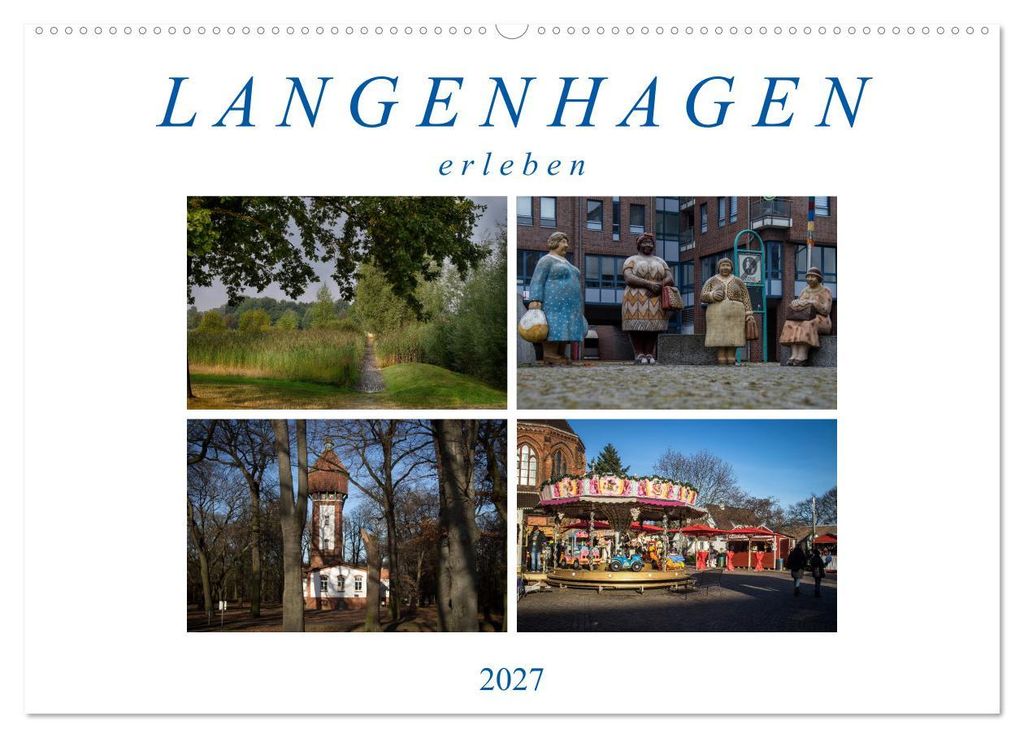 Langenhagen erleben (Wandkalender 2027 DIN A2 quer), CALVENDO Monatskalender