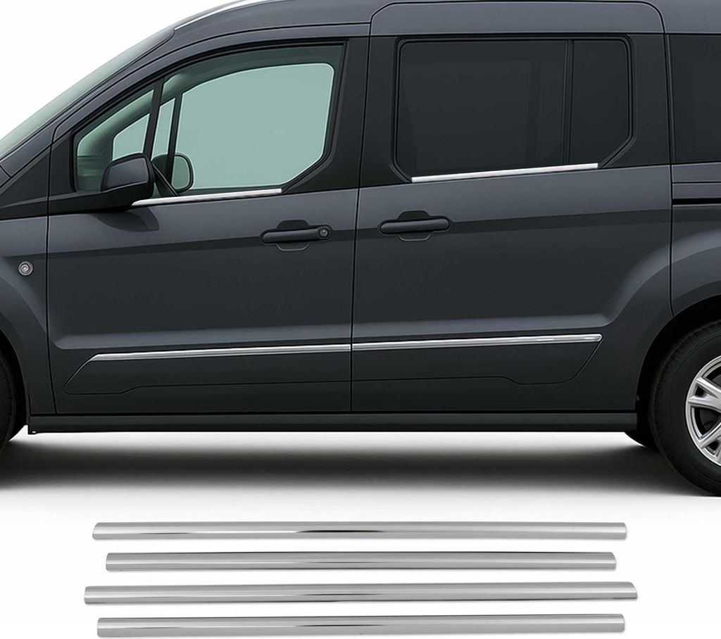 Okenní lišty pro Ford Connect 2014-2021 nerezová ocel chrom Obrázek produktu 