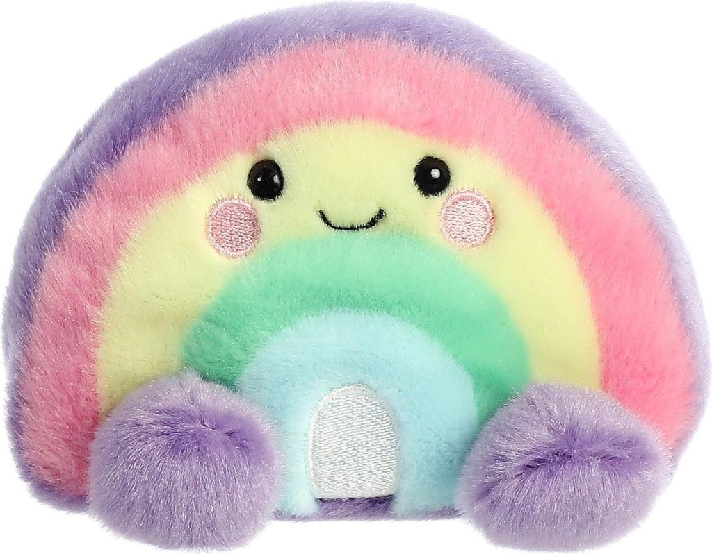 Aurora Palm Pals Plüsch Regenbogen, 7 cm