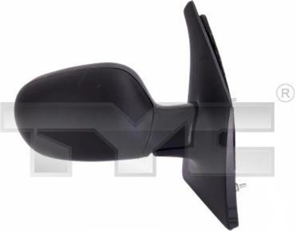 Rétroviseur extérieur droit TYC noir résistant pour Renault Megane