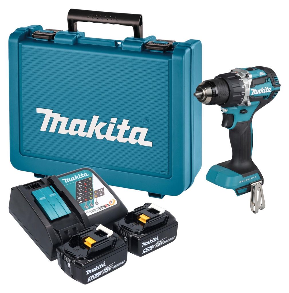 Makita DDF 484 RTE Akku Bohrschrauber 18 V 54 Nm Brushless Produktbild 