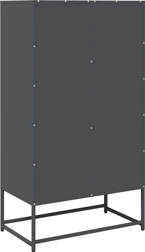 SYFAX™ Credenza Antracite Metallo 68x39x123 cm | Design Moderno Acciaio