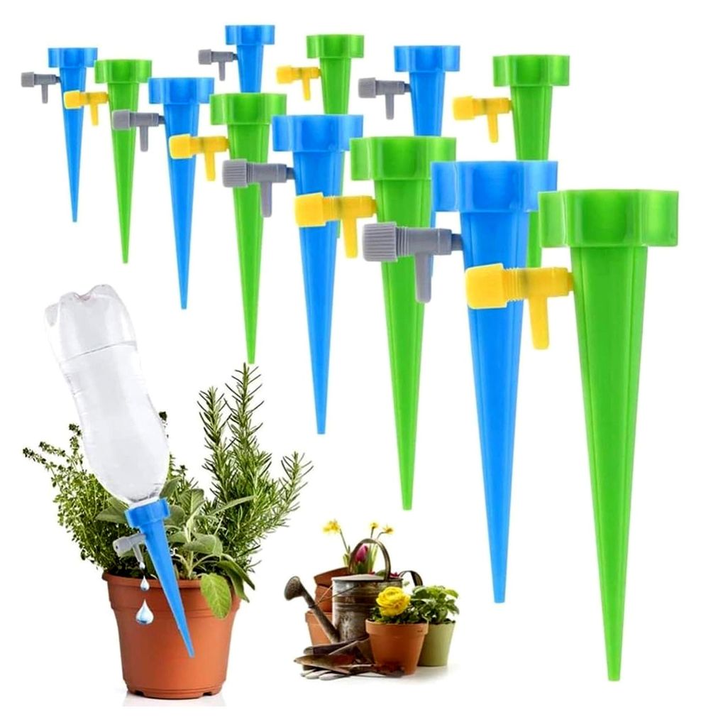 Automatisches Bewässerungssystem, 20 Teile Bewässerungsset für Garten, Balkon und Zimmerpflanzen, Pflanzengießgerät mit einstellbarer Wasserme...