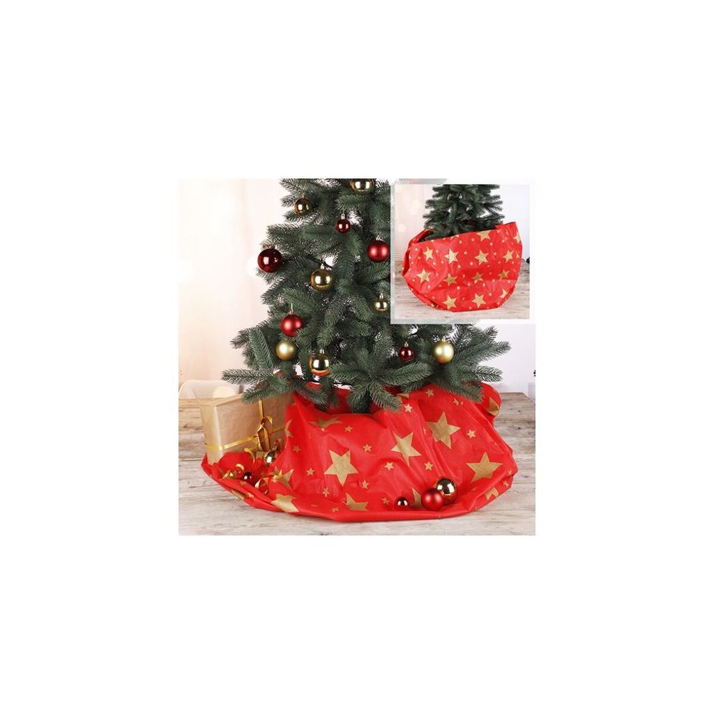 Jupe De Sapin De Noël 120 Cm - Tapis Décoratif Pied De Sapin - Motif Pain D'épices - Pour Décoration Fêtes, Cadeaux - 3