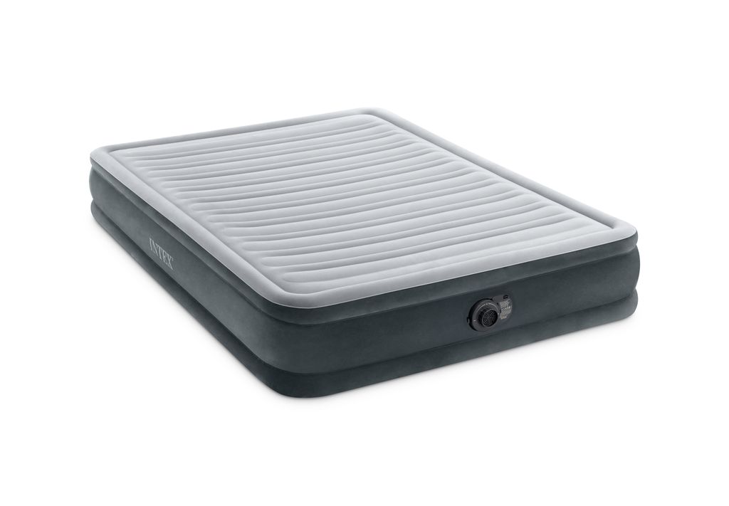 Intex Comfort Plush Luftbett Luftmatratze Queen Size Eingebaute Elektrikpumpe