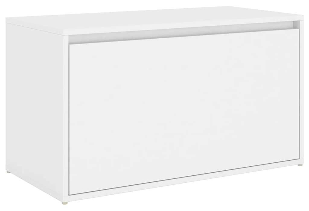 vidaXL Flurbank 80x40x45 cm Weiß Holzwerkstoff Produktbild 