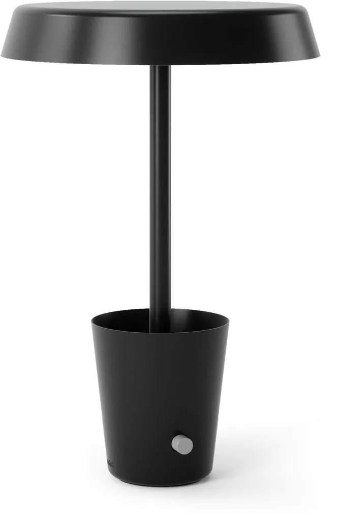 Lampe CUP noire à intensité réglable - Finition métal satiné chic