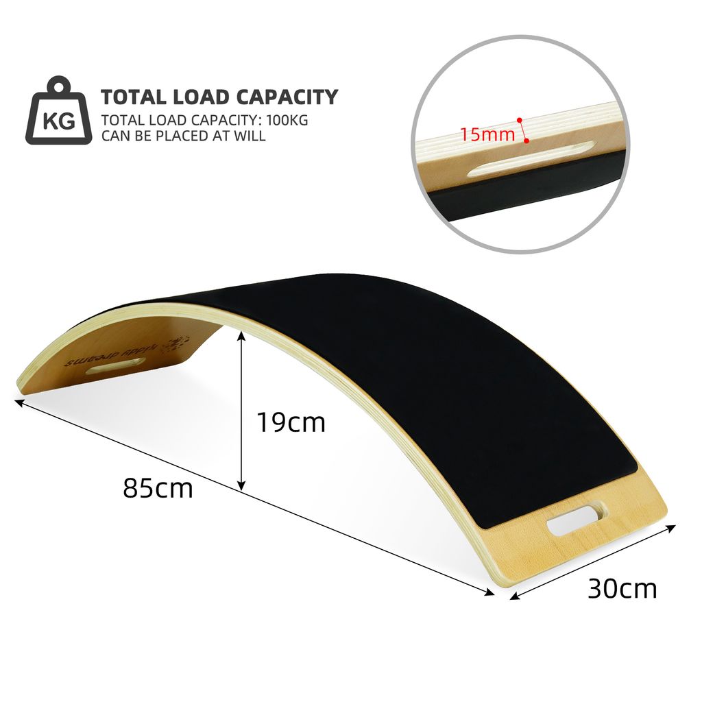 FIVMEN Balance Board Kinder 82cm - Wackelbrett Mit Seil & Anti-Rutsch Oberfläche