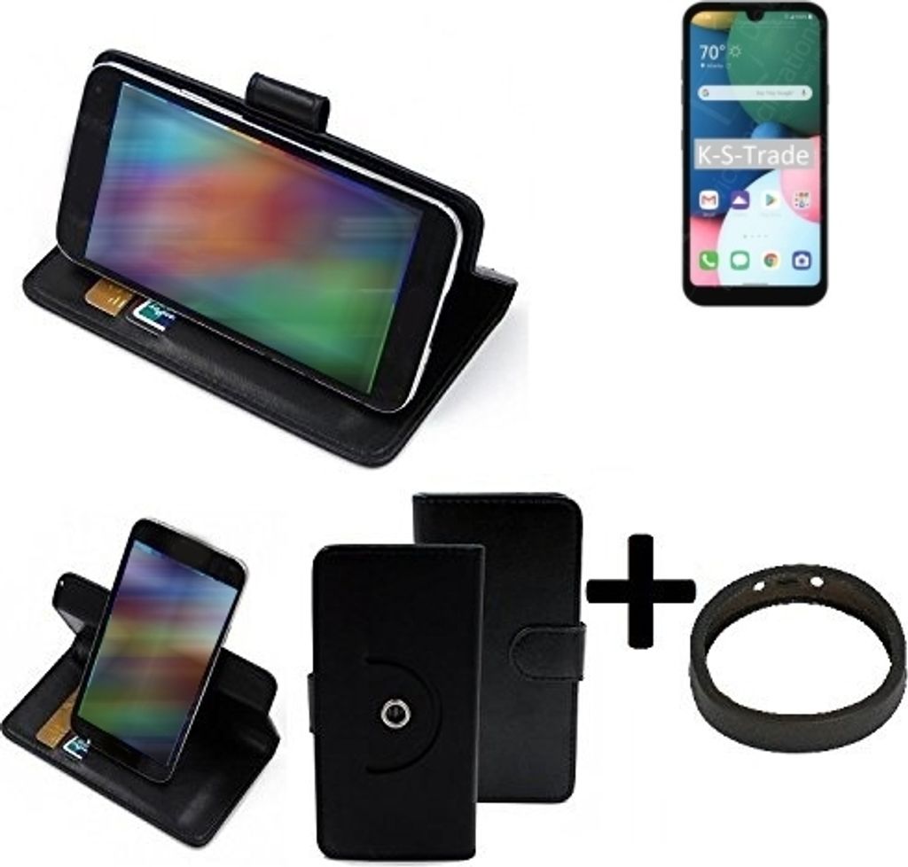 K-S-Trade Case Schutz Hülle kompatibel mit LG Electronics Fortune 3 + Bumper Handy Hülle Flipcase Smartphone Cover Handy Schutz Tasche Walletcase