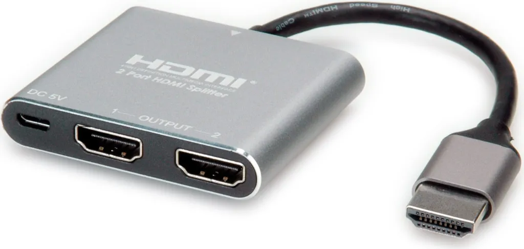 Sdoppiatore HDMI 4K 2 Porte VALUE - Duplicatore Segnale TV e PC