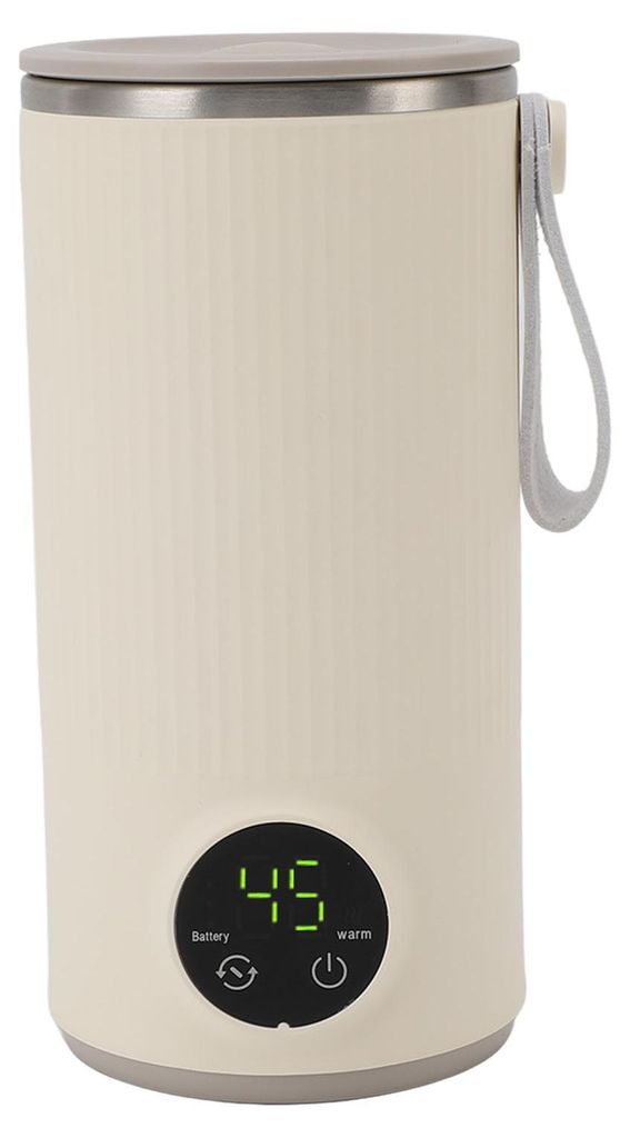 Tragbarer Milchwärmer-Mixer aus Edelstahl, ABS, Produktbild 