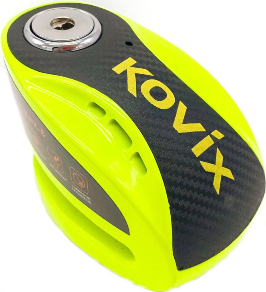 Bloque-disque Alarme Moto Kovix KNX6 Protection Vol Certifiée Acier